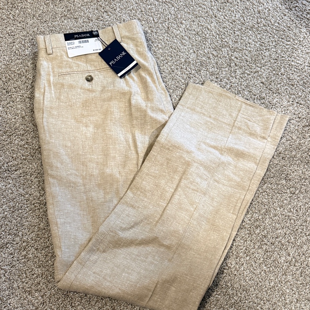 Jos A Bank Light Beige Dress Pants